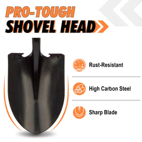 Dikuyeel heavy-duty shovel metal blade designed for tough digging tasks