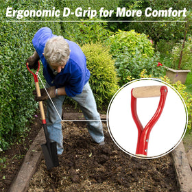 Dikuyeel Nohovu Spade Shovel carbon steel head handles tough soil and weeds