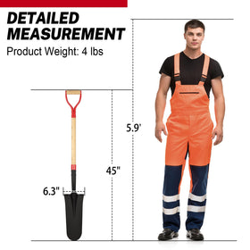 Dikuyeel Nohovu Spade Shovel wide tread design offers stable digging