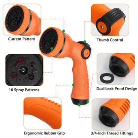 Dileogo nozzle with leak-proof gasket preventing leaks during use.