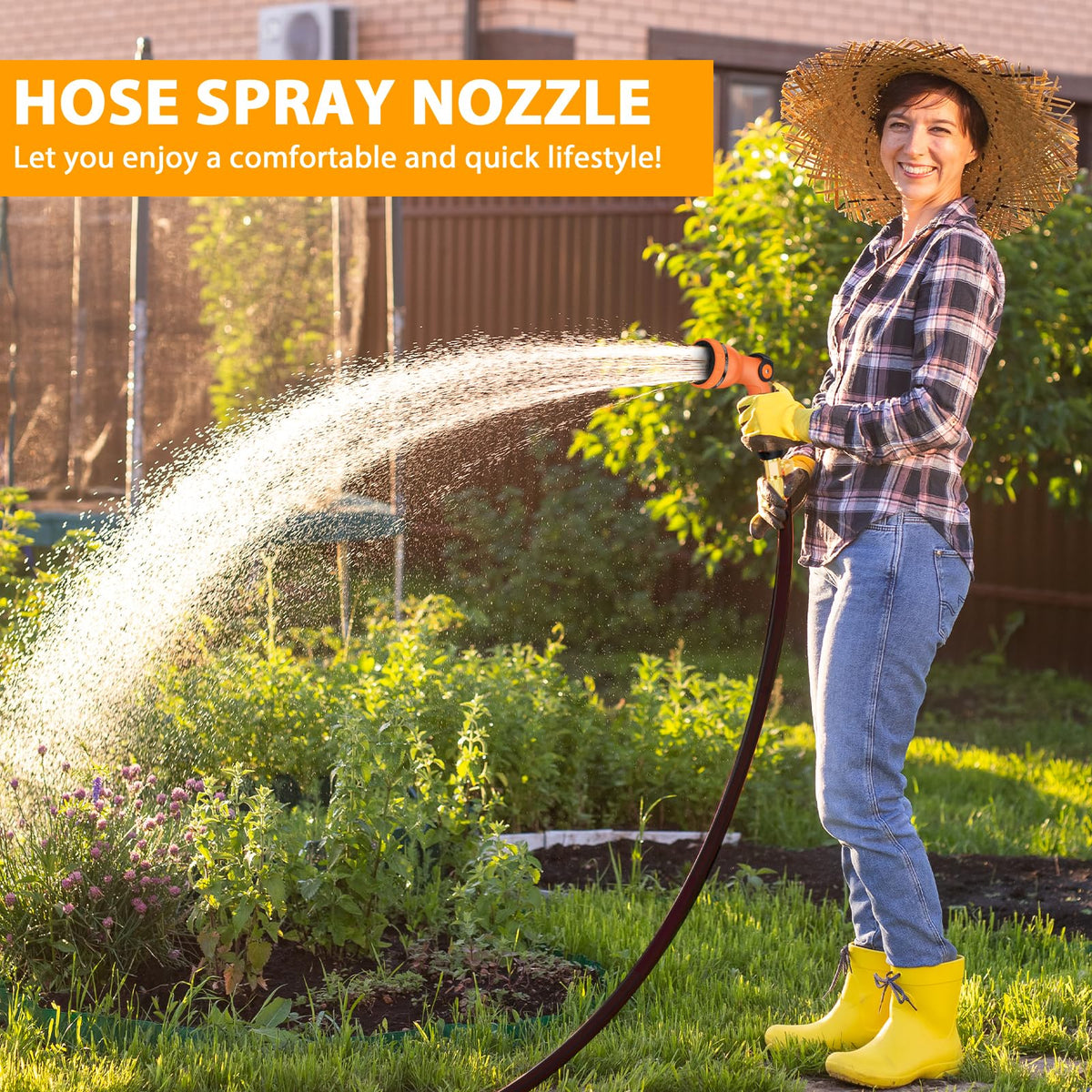 Dileogo nozzle showing thumb switch for easy flow control.