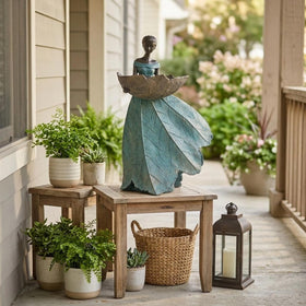DiliComing tabletop fairy statue fits shelves with charm