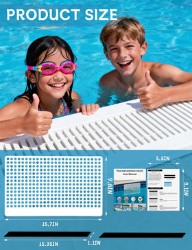 Diltik skimmer guard magnet attachment enables easy removal during cleaning.