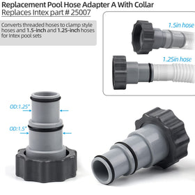 Dimakung adapter A hose end 1.25 inch connection for clamp-style use