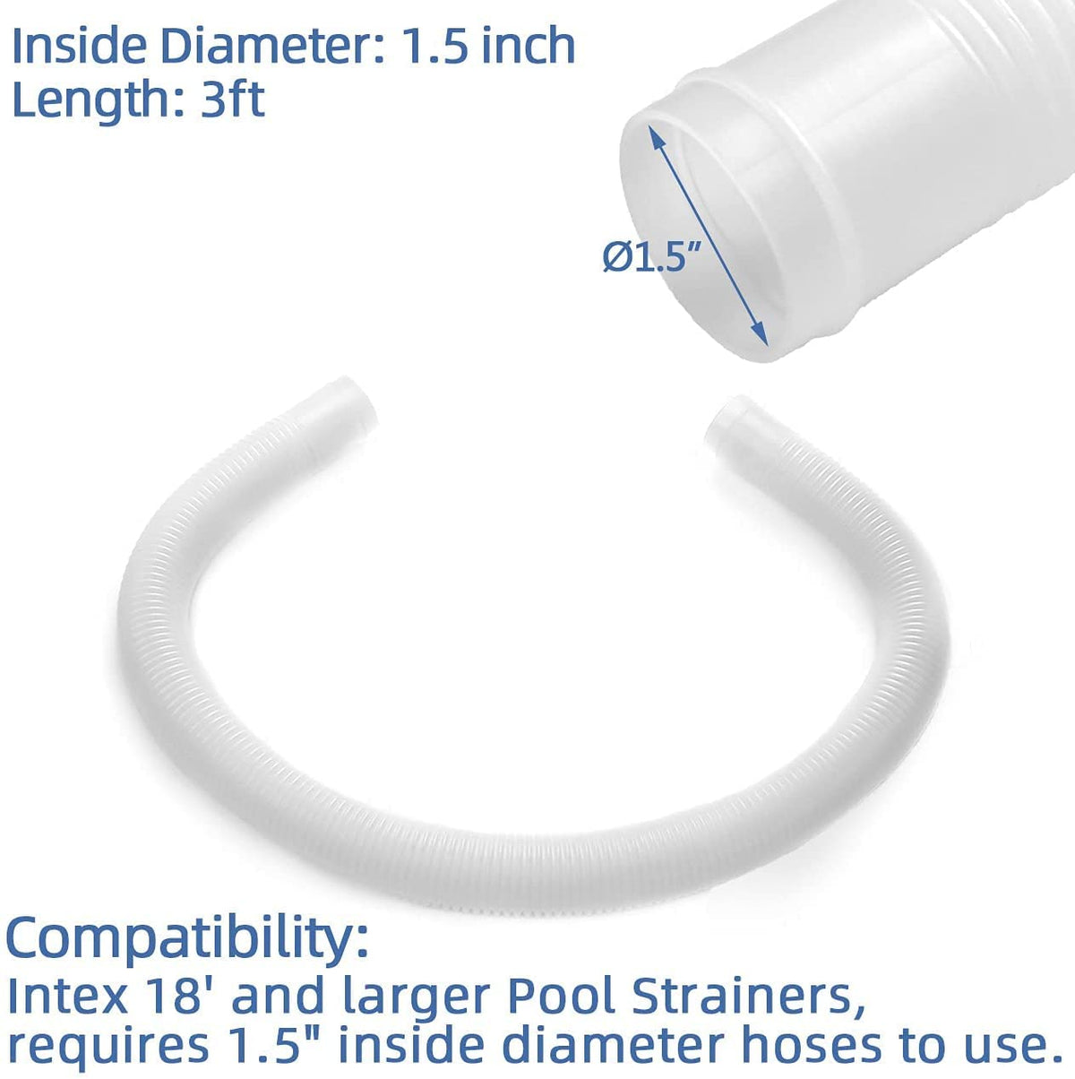 Dimakung hose with knob design for tool-free installation.