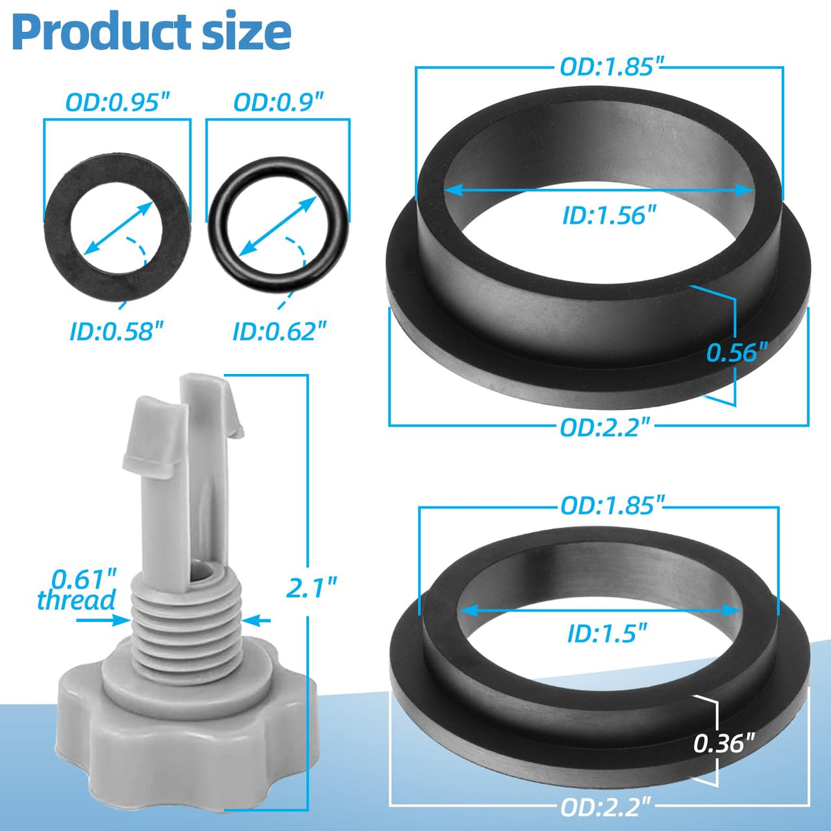Dimakung L-shape O-ring 11228 for tight seals and leak prevention.