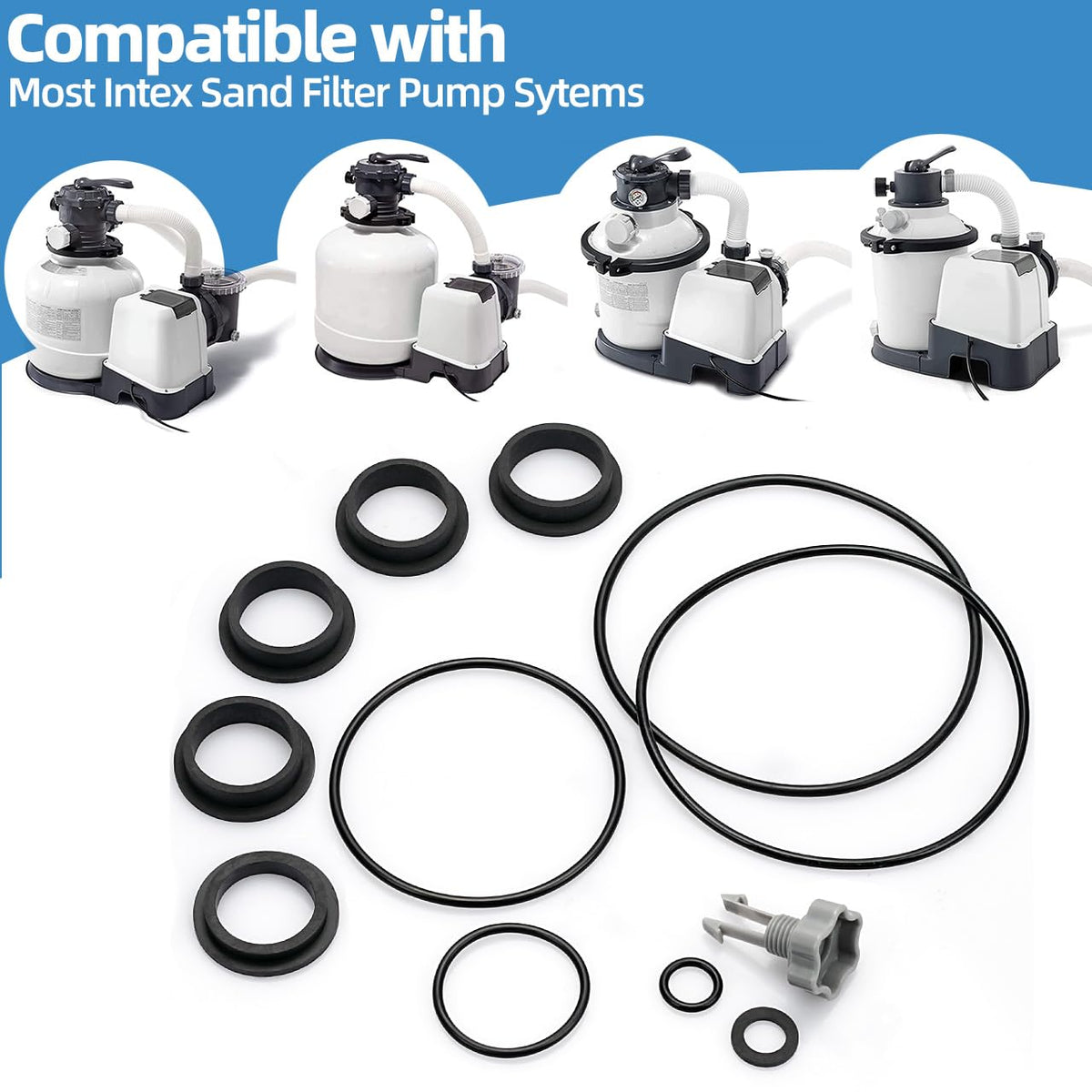 Dimakung L-shape O-ring 11412 for secure pump connections.