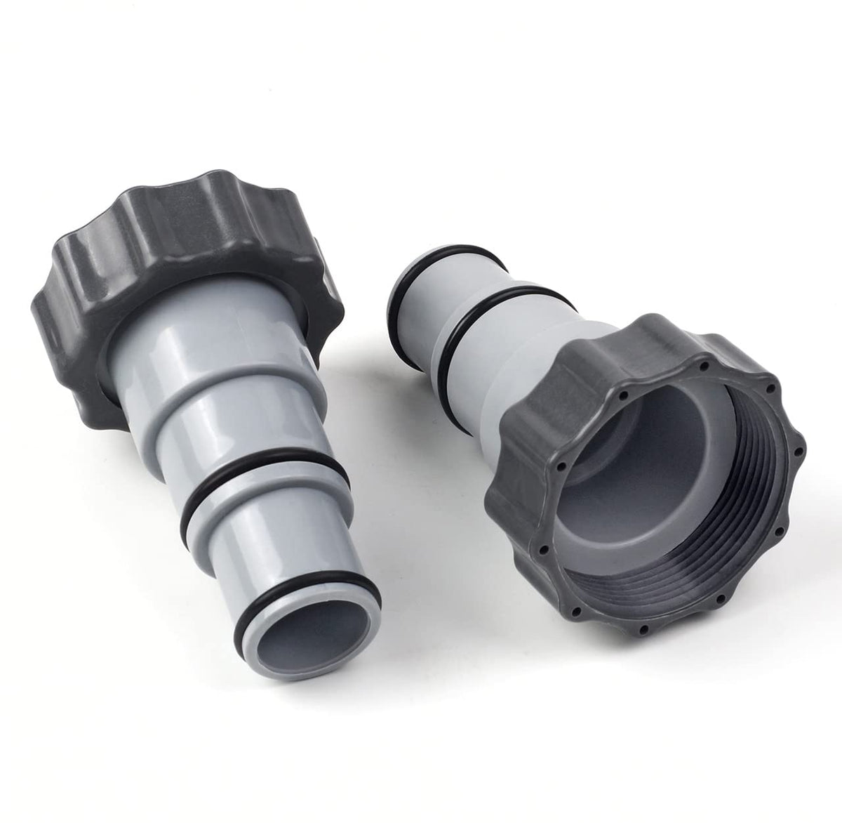 Dimakung Pool Hose Adapter A with Collar showing 1.5 to 1.25 inch conversion for secure connections