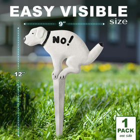 DIMARONGTON Cast iron dog sign enhances garden decor while marking pet boundaries