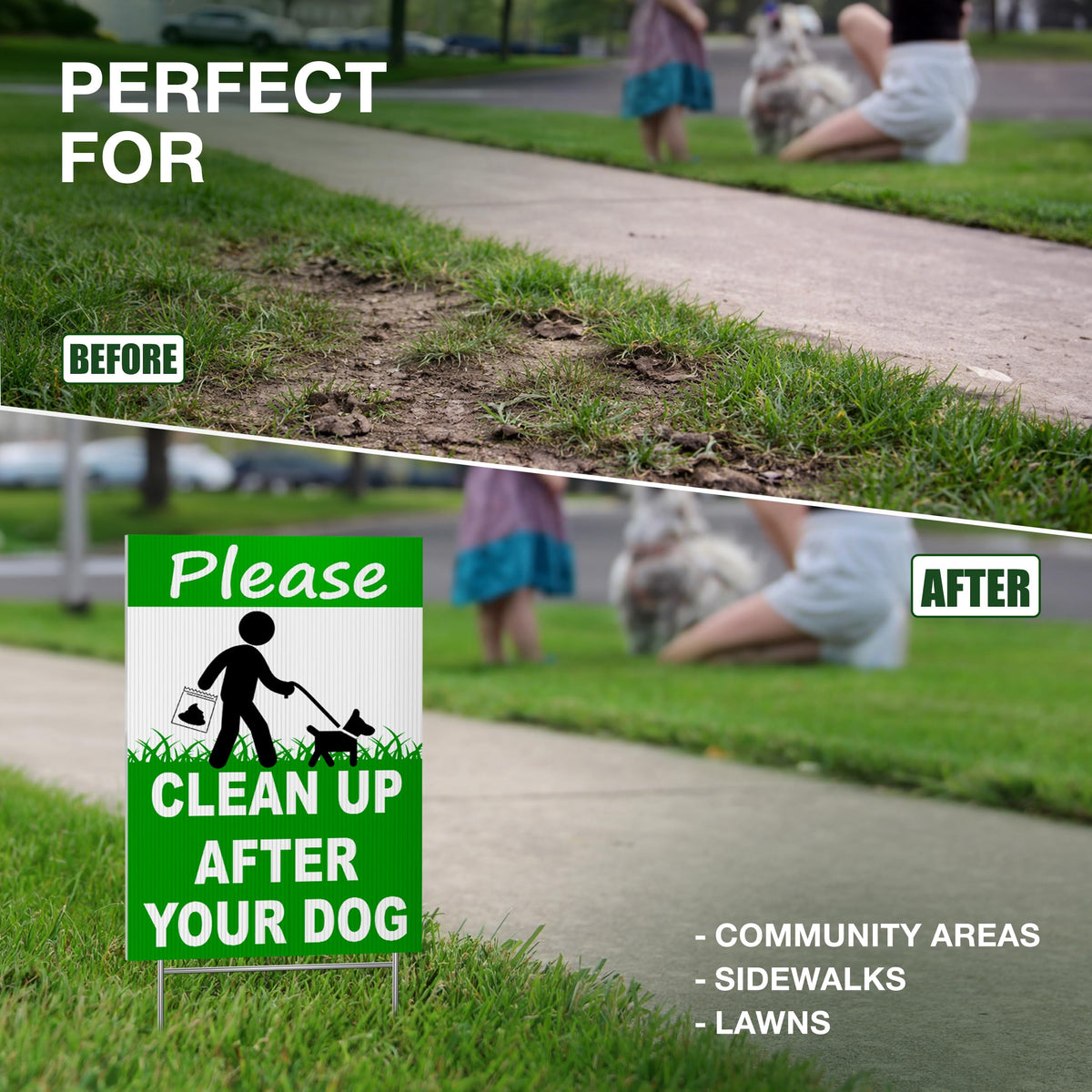 DIMARONGTON clear pickup reminder supports community cleanliness and etiquette.