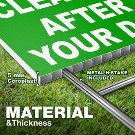 DIMARONGTON 5 mm corroplast material offers durable outdoor use.