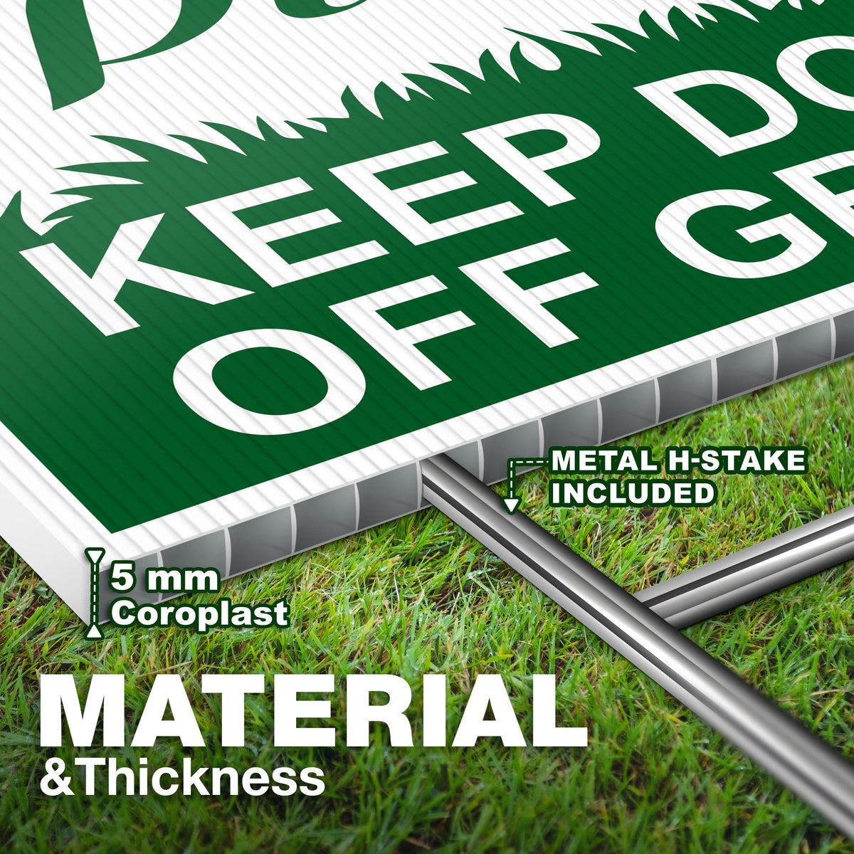 Dimarongton-coroplast-5mm-sign is lightweight and weatherproof for seasonal outdoor use.