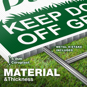 Dimarongton-coroplast-5mm-sign is lightweight and weatherproof for seasonal outdoor use.