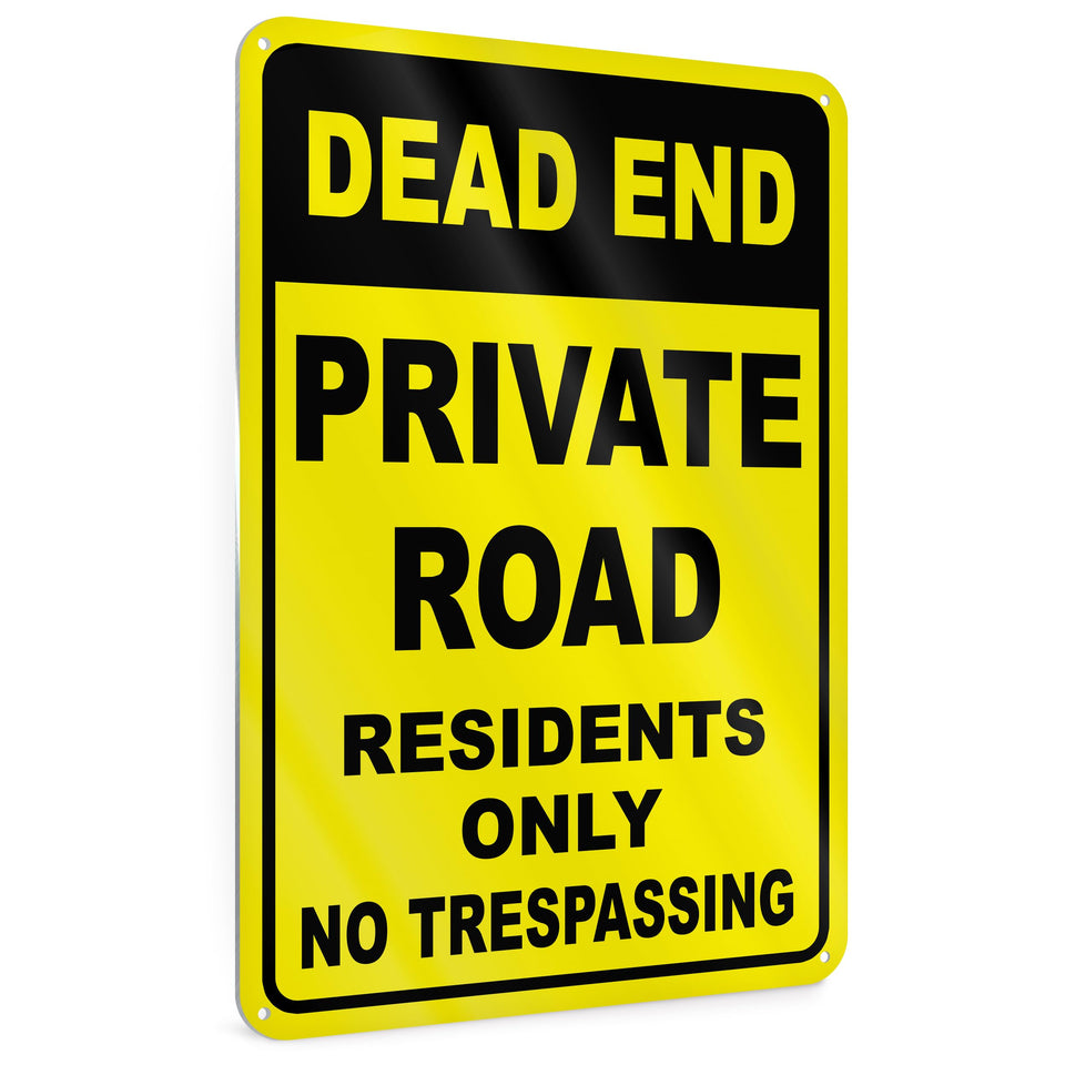 DIMARONGTON Dead End Sign 8x12 offers durable aluminum visibility for private driveways.