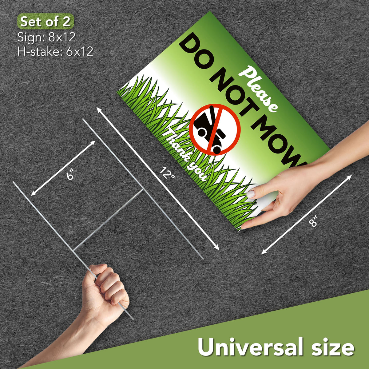 DIMARONGTON ground stakes included for quick, tool-free installation in any soil.