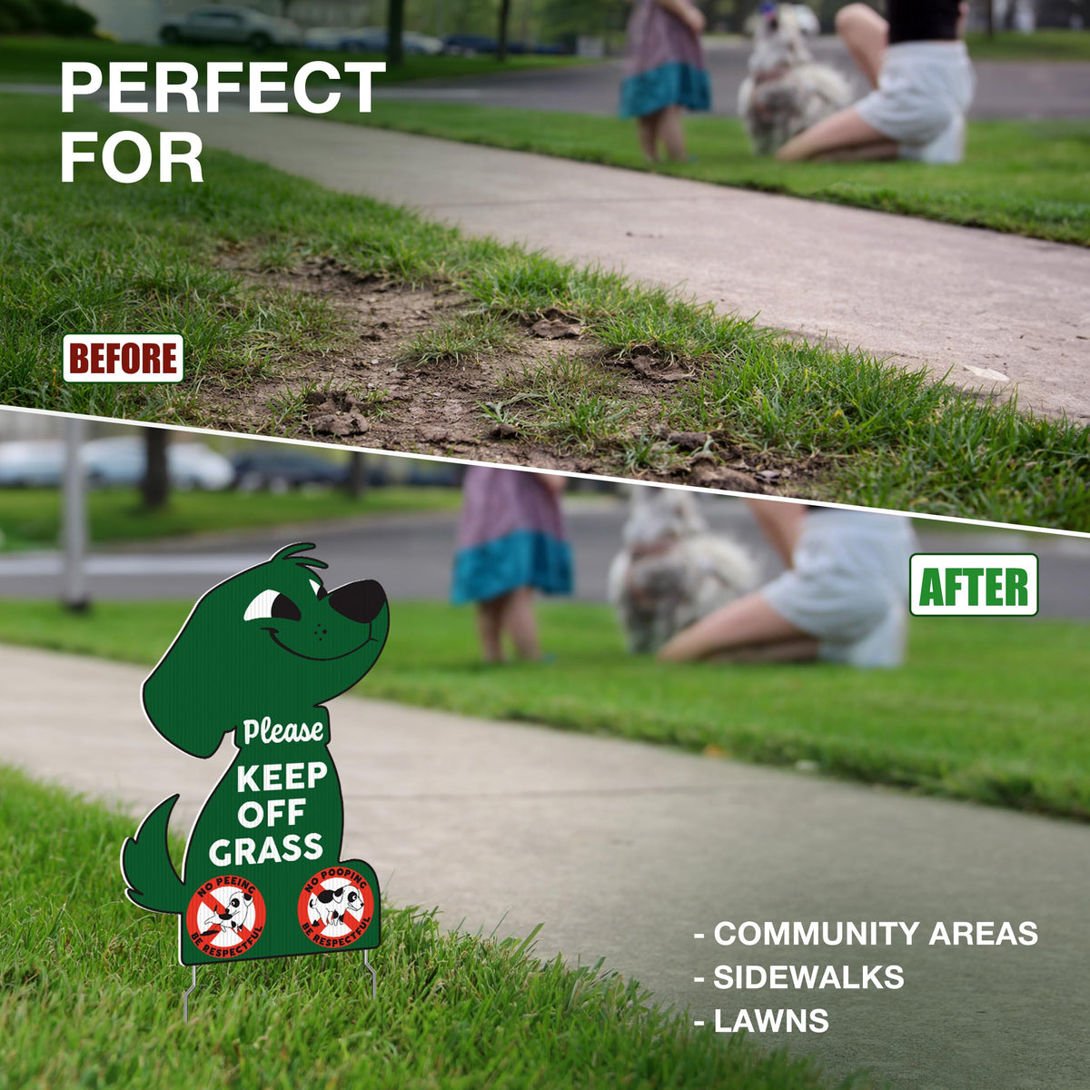 DIMARONGTON polite symbols aid quick understanding for dog walkers of all ages.