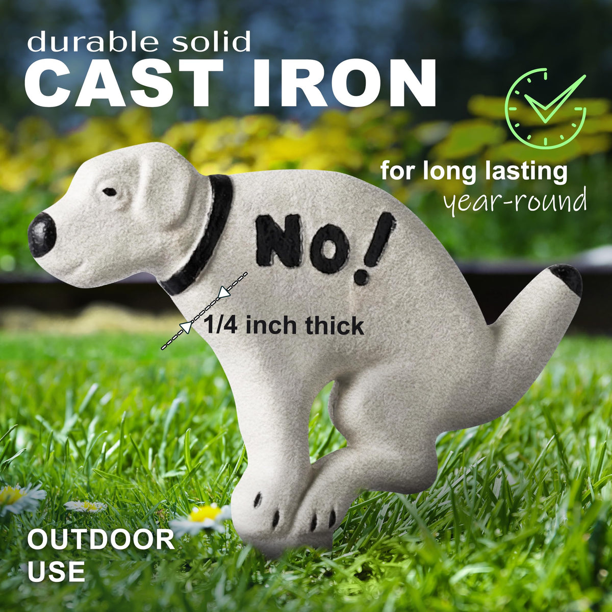 DIMARONGTON Ground-stake sign installs easily into soil without tools