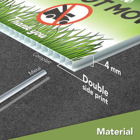 DIMARONGTON weather-resistant coroplast sign withstands rain and sun for lasting yard notices.