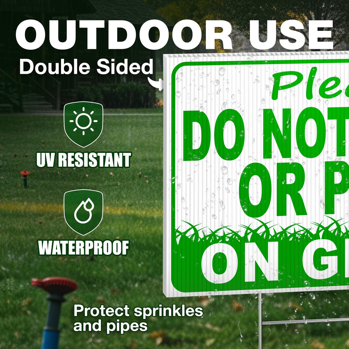 DIMARONGTON H-stake enables quick ground placement and stability.