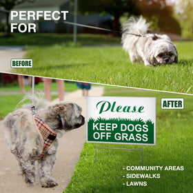 Dimarongton-hoa-community-sign communicates a clear reminder for dog-walker areas.