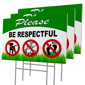 DIMARONGTON keep-off-grass sign 8x12 in front yard deters lawn trespass