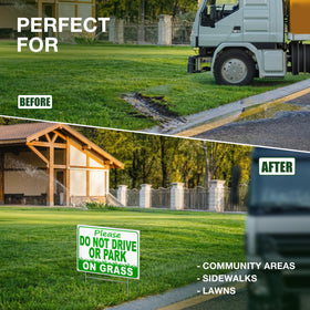 DIMARONGTON double-sided design stays readable from multiple approaches.