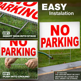 DIMARONGTON 8x12 inch no-parking sign suited for homes and businesses