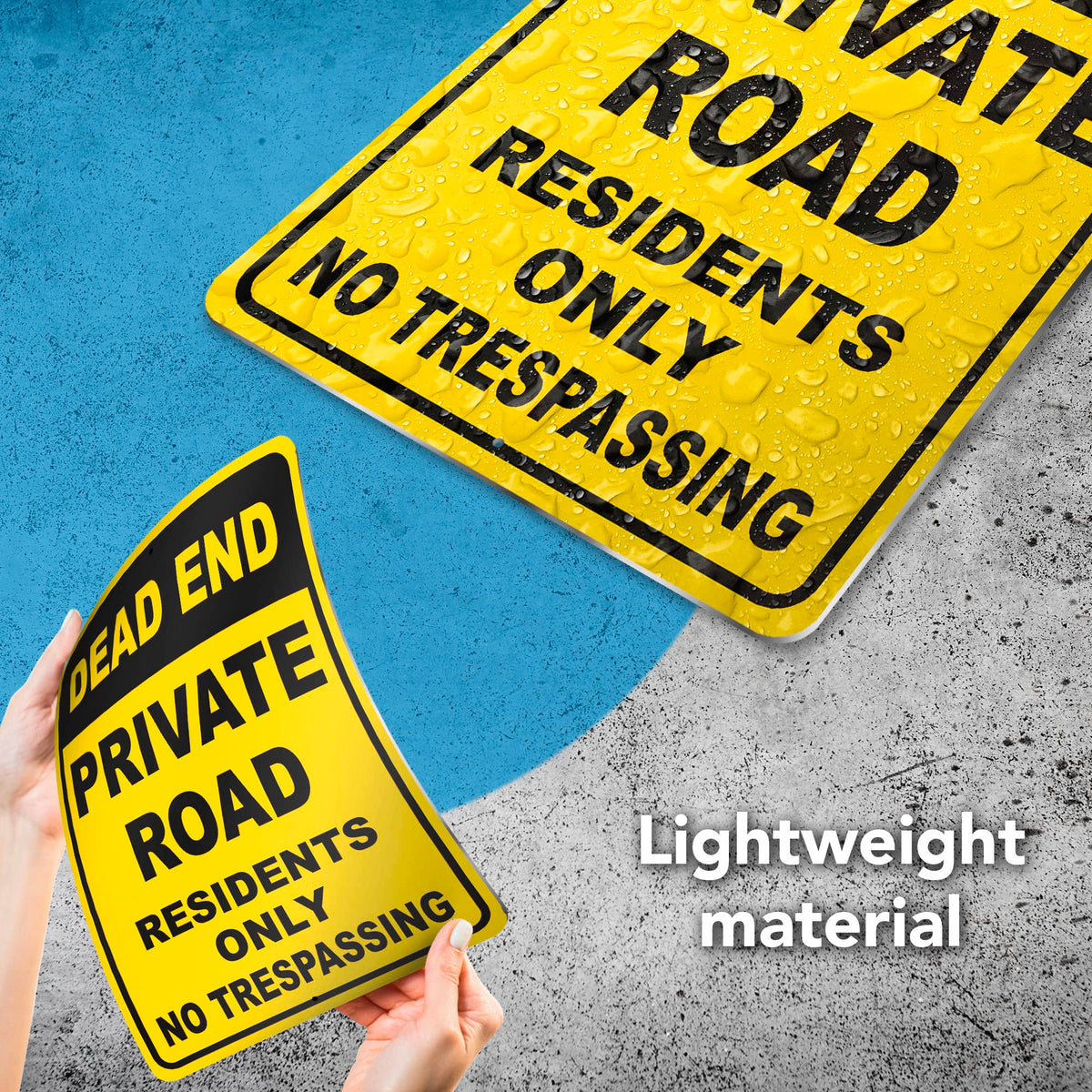 DIMARONGTON Residents Only Sign with bold yellow-black design promotes access rules.