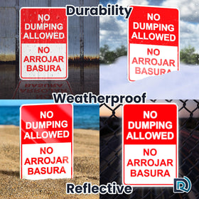 DIMARONGTON rust-free aluminum sign designed for outdoor longevity