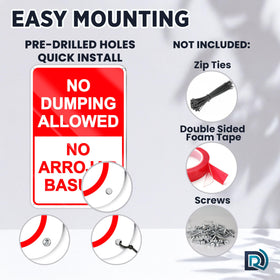 DIMARONGTON sign with pre drilled holes for easy mounting