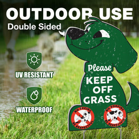 DIMARONGTON weather-resistant corrugated plastic sign withstands outdoor conditions.