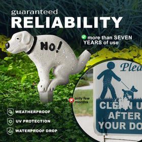 DIMARONGTON Weather-resistant cast iron sign endures outdoor conditions