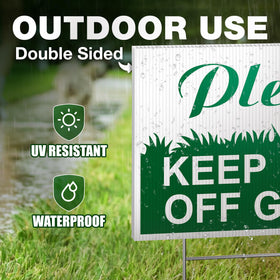 Dimarongton-weatherproof-outdoor-sign provides durable visibility in sun or rain for yards.
