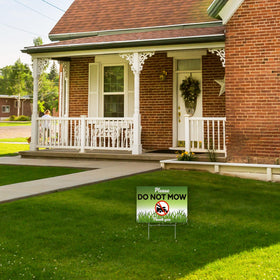 DIMARONGTON reusable yard sign supports native plant preservation messaging.