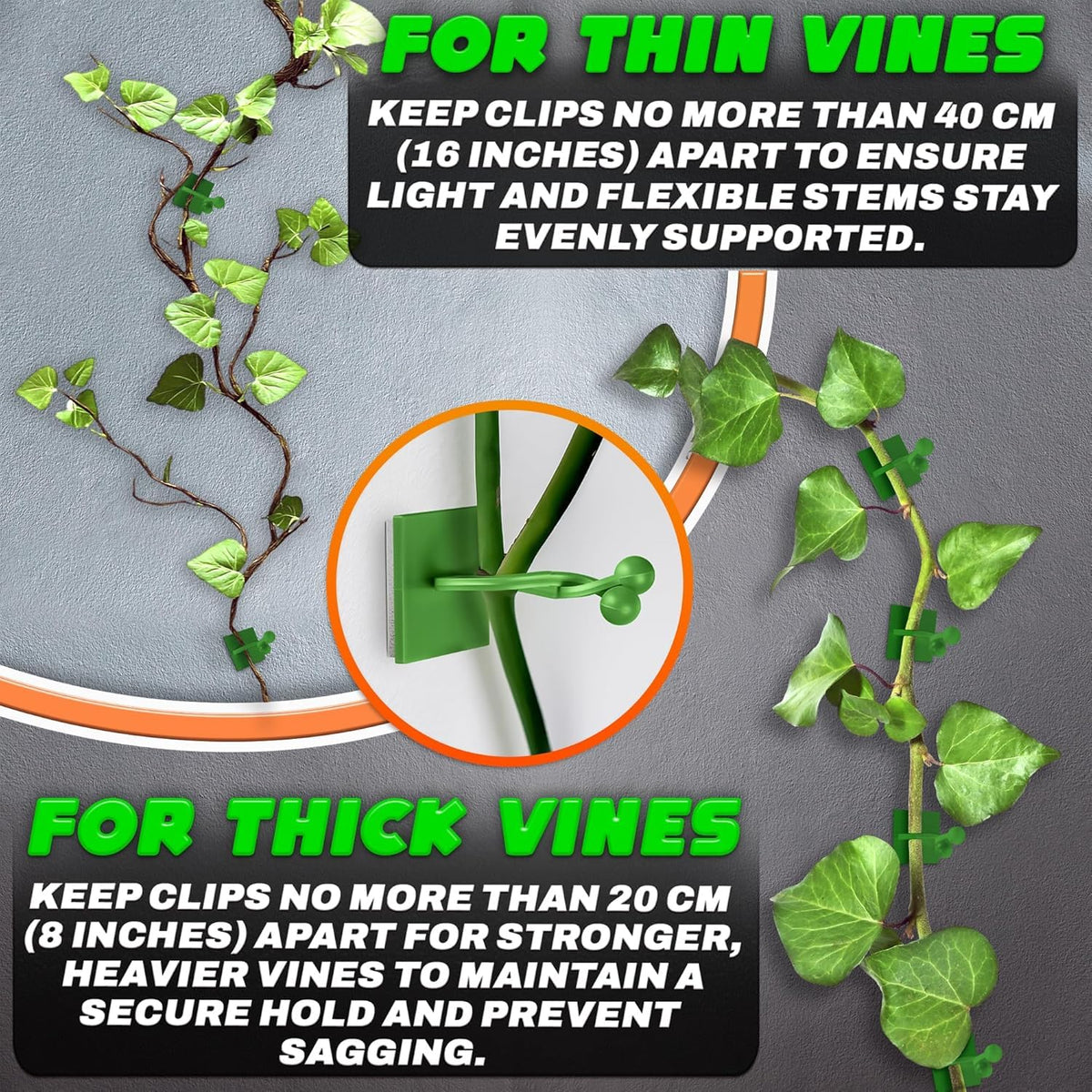 DIMROM large-size clip provides robust hold for thicker stems.
