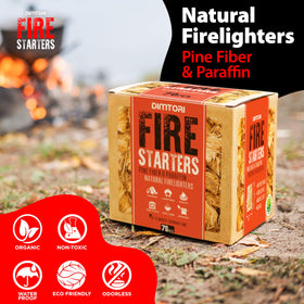 DIMTORI all-weather fire starter works with damp or dry timber