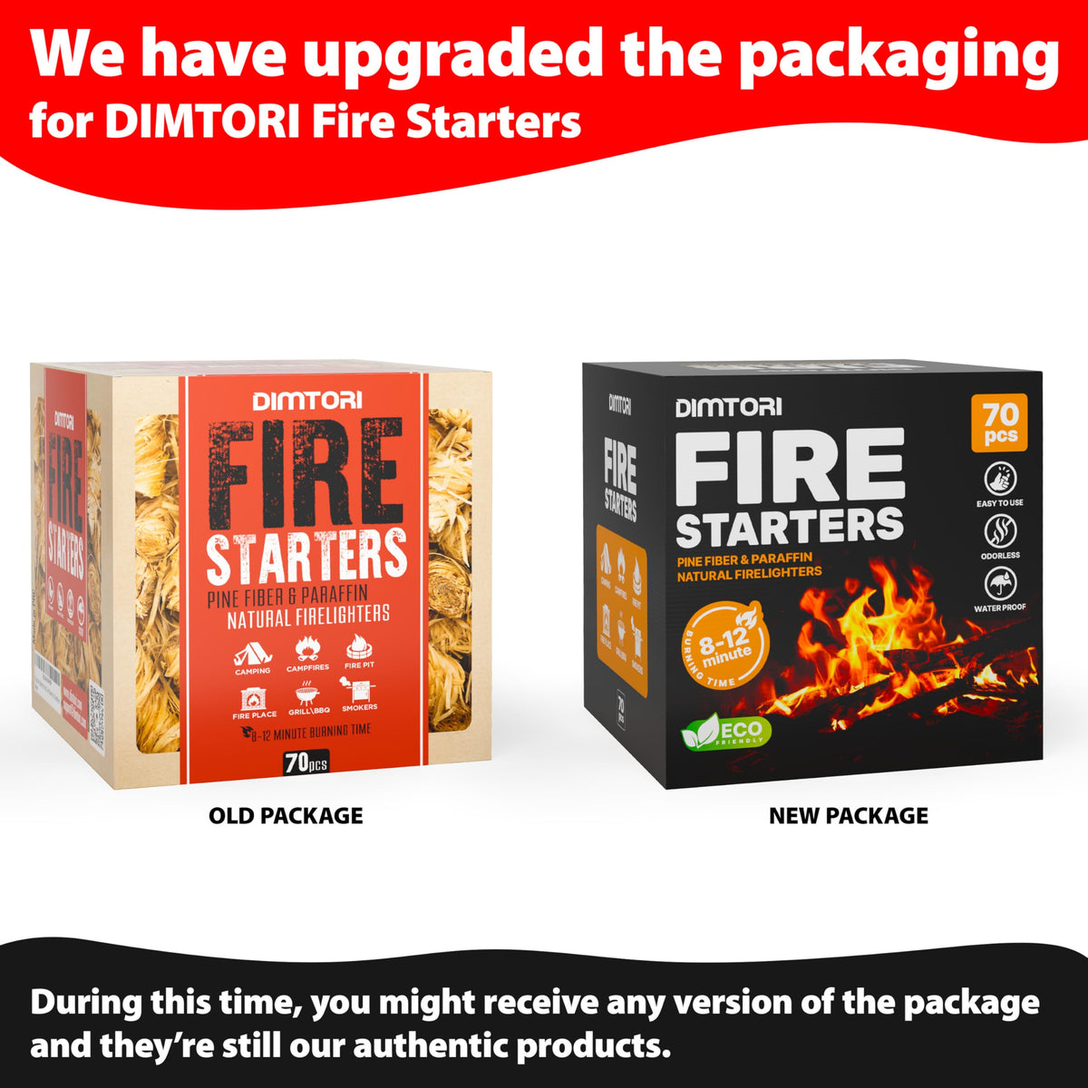 DIMTORI fire starter used on a grill for fast ignition and clean burn