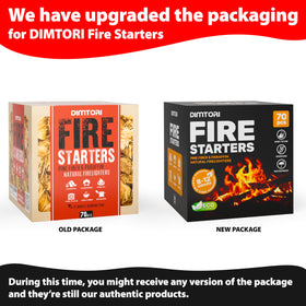 DIMTORI fire starter used on a grill for fast ignition and clean burn