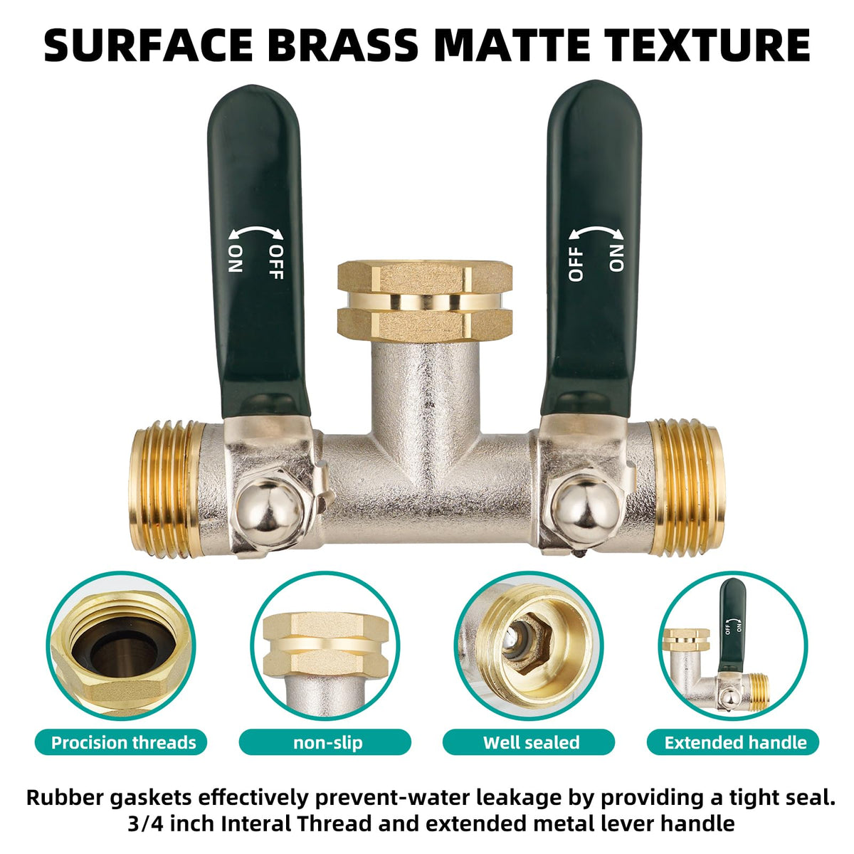 DINGBAI heavy-duty hose adapter built for durable outdoor use.