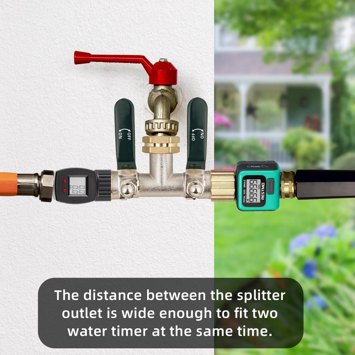 DINGBAI nickel-plated brass splitter resists rust in extreme weather.
