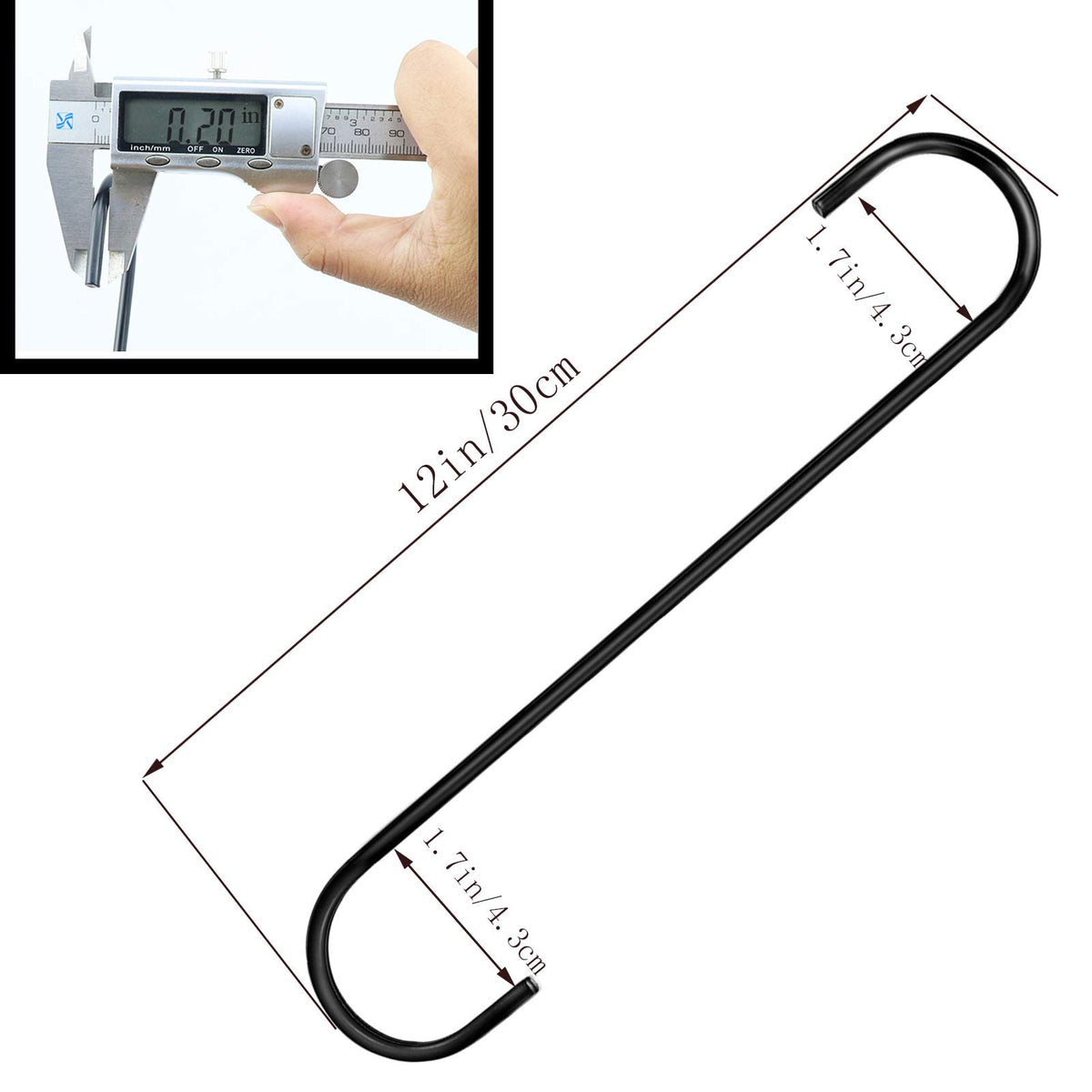 DINGEE S-hook supporting a hanging plant outdoors