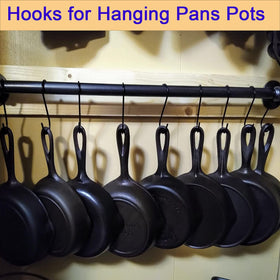 DINGEE 8-Inch S Hook keeps kitchen utensils accessible and neatly organized.