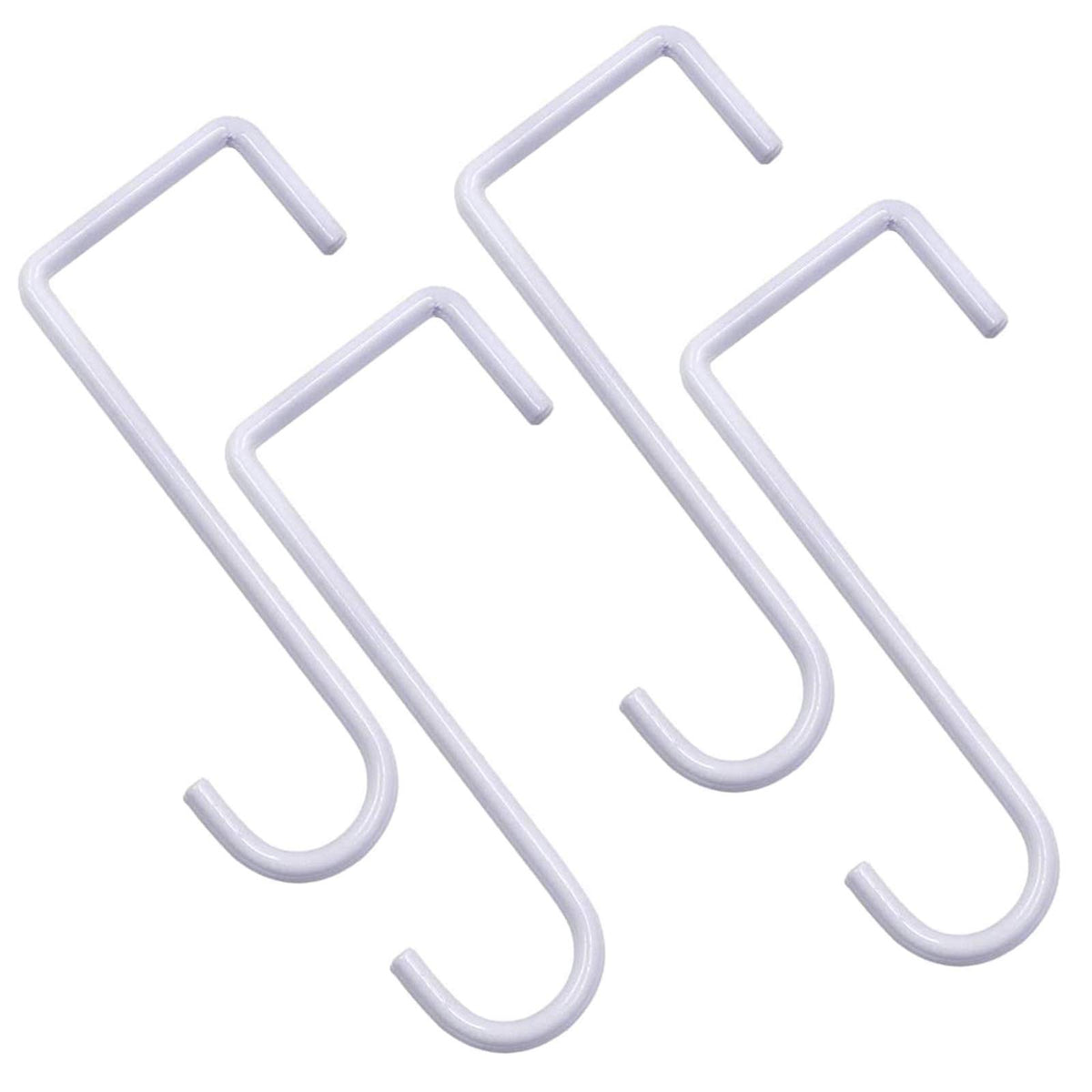 DINGEE vinyl fence hook 6 inch in white, ideal for hanging plants or lights.