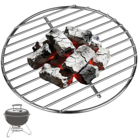 Dinlon 10.5-inch grate on Weber Smokey Joe for even heat