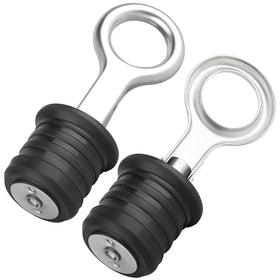 Dinlon 49467 lawn roller drain plug in stainless steel prevents leaks and debris.