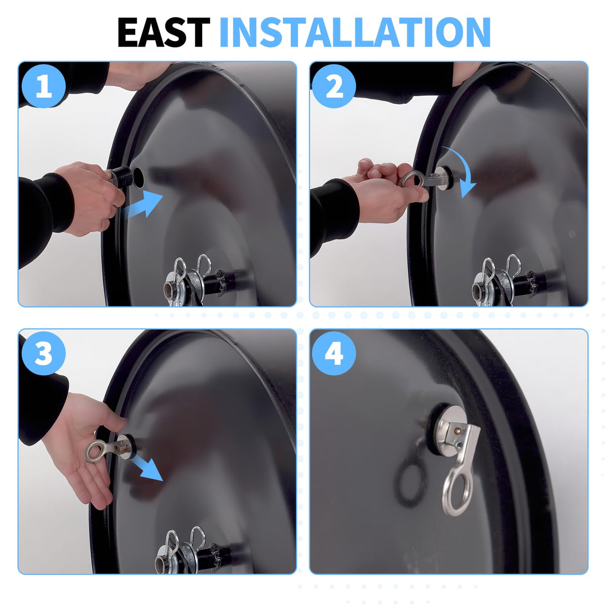 Dinlon Agri-Fab-compatible drain plug for lawn rollers ensures leak-free operation.