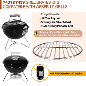 Dinlon complete grate kit includes top and bottom for better airflow