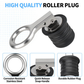 Dinlon durable replacement drain plug preserves roller performance and longevity.