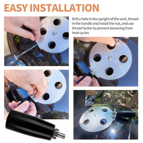 Dinlon easy-install damper handle allows quick DIY replacement