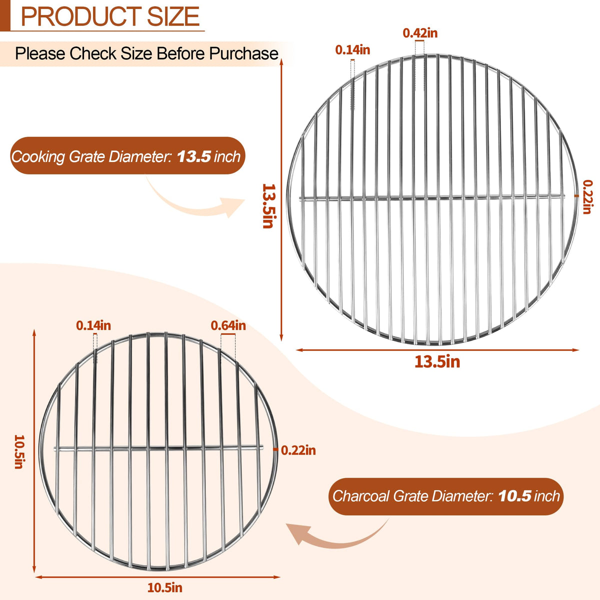 Dinlon even heat distribution on the grate surface promotes consistent cooking